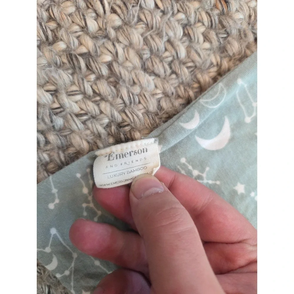 Emerson and Friends Stargazer Bamboo Viscose Baby Lovey Security Blanket Star